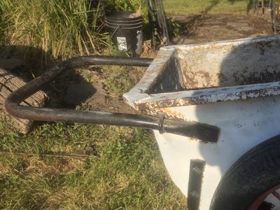 *ANTIQUE WHEELBARROW *
