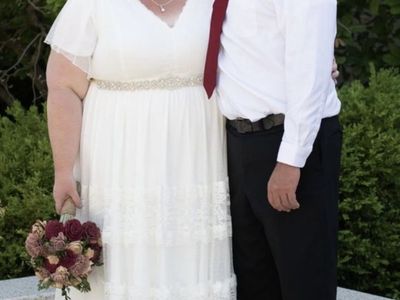 Plus size wedding dress