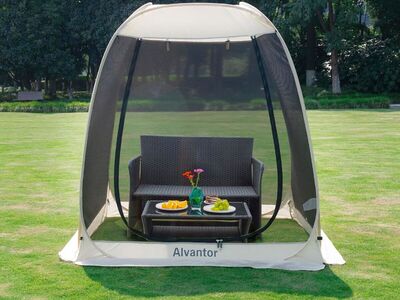 Alvantor Screen House Pop Up Igloo Screened Canopy Tent with Mosquito Netting Sides