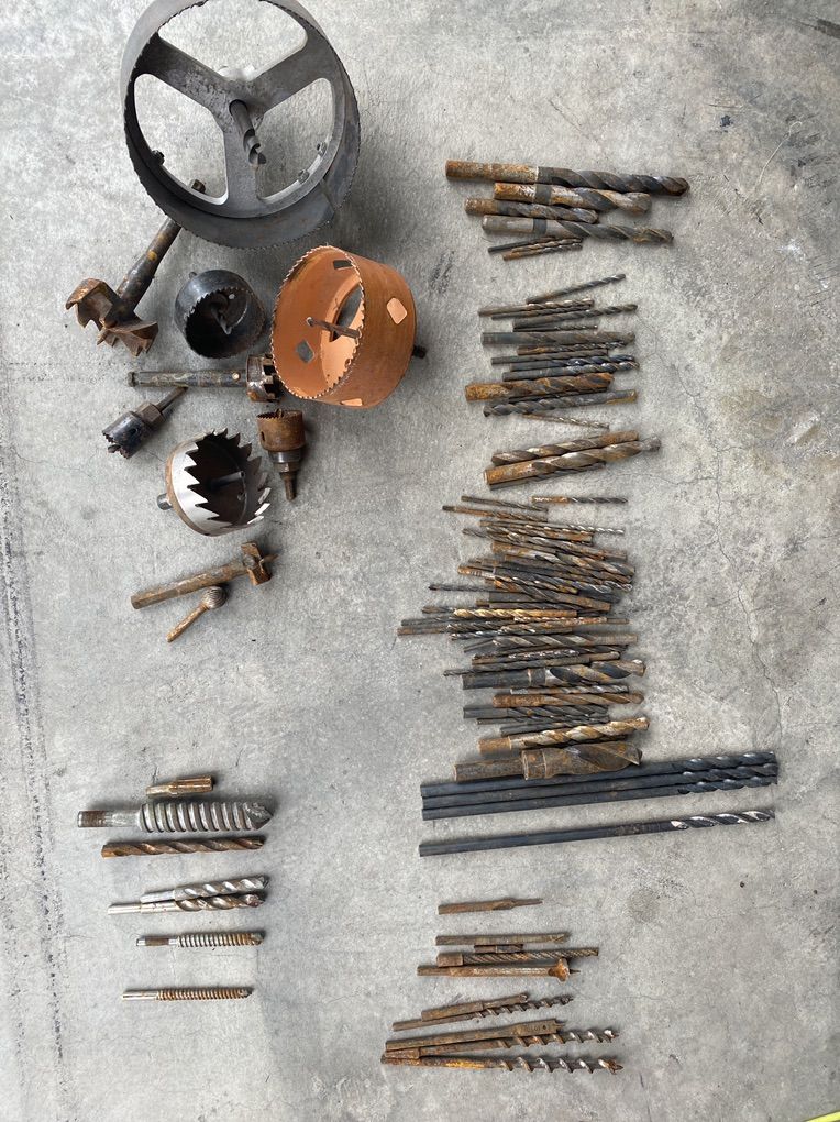 About 100 Drill Bits
