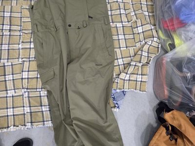 Volcom Men's XXL LTTG Green Snowboard Ski Bib Pants Water Resistant Breathable Taped Seams