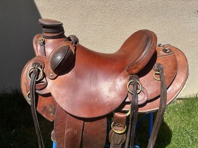 Custom built horse saddle
