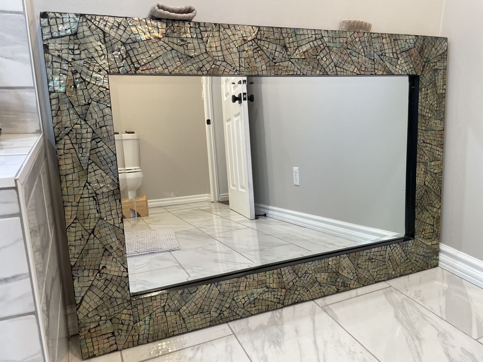 Beautiful Pier 1 Abalone Mirror