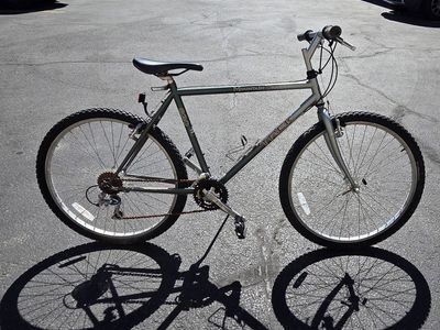 Three different types of Trek Mountain bikes