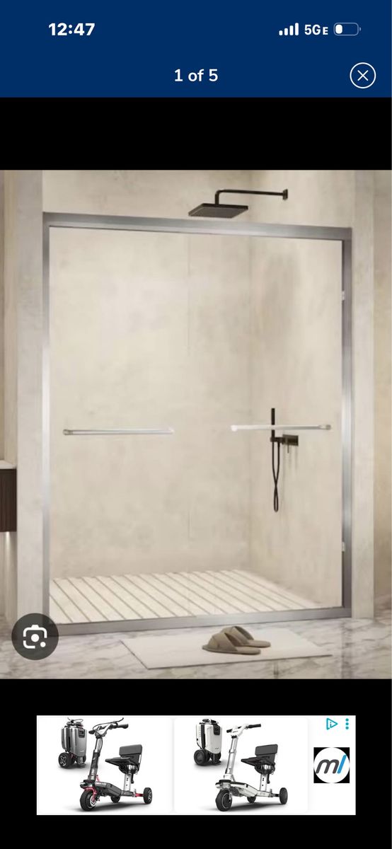 Brand new door shower