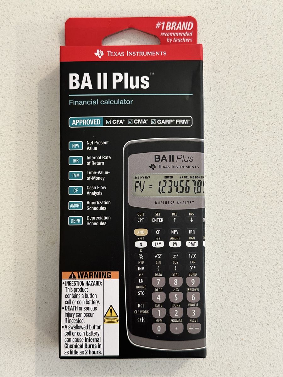 Texas Instruments BAII Plus Calculator
