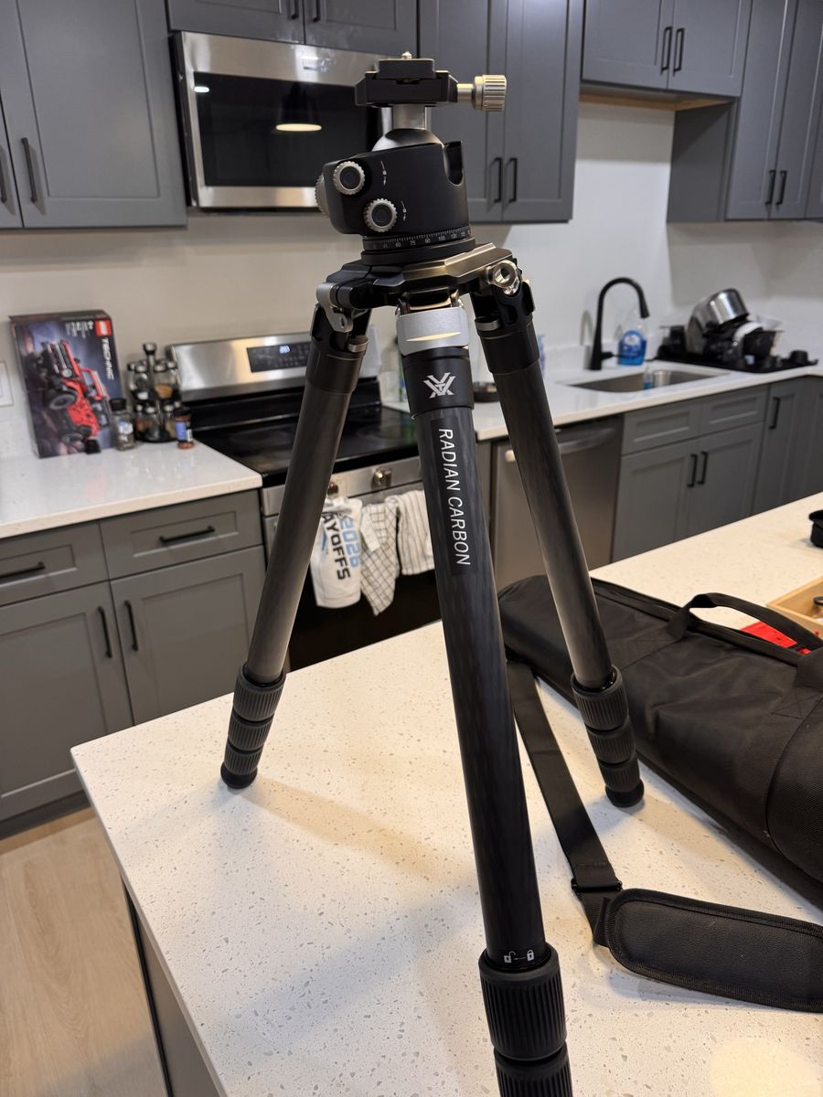 Vortex Radian Carbon Fiber Tripod with Ball Head and Carrying Case