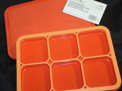 Pampered Chef Ice Cream Sandwich Maker Mold Orange Silicone 2493