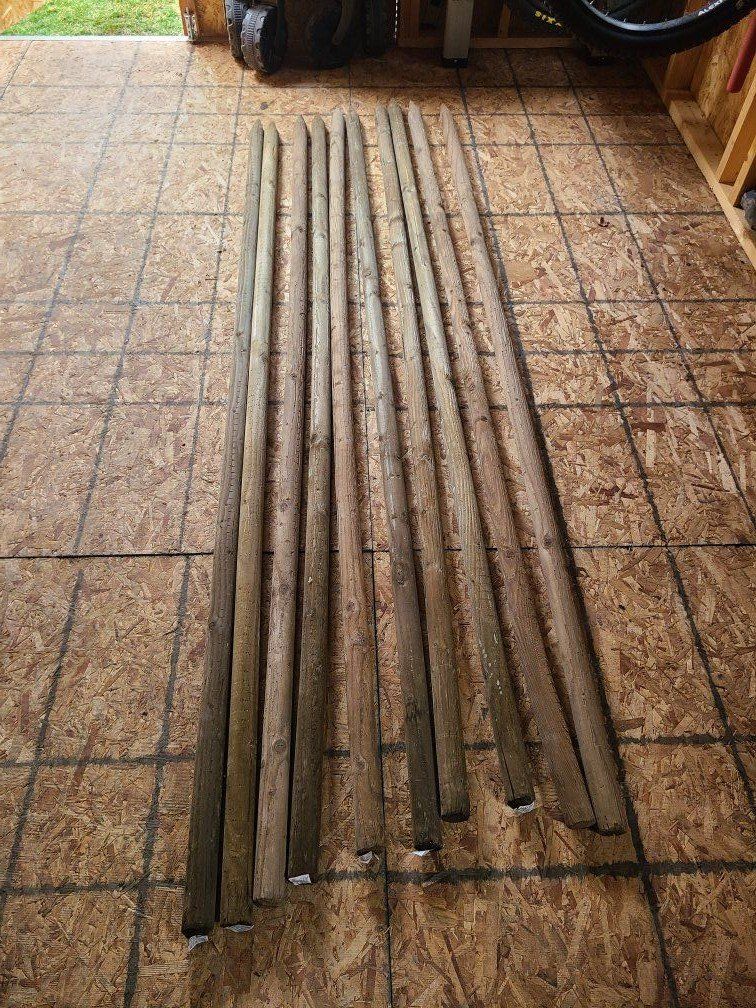 Wooden tree stakes