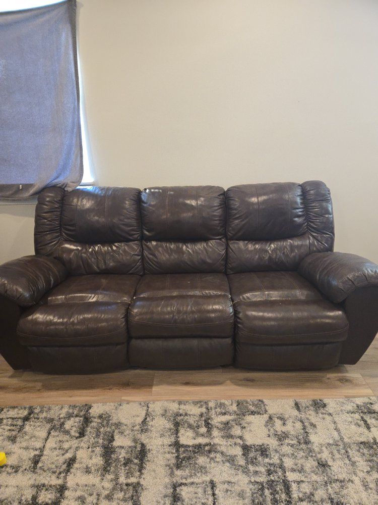 Leather (pleather) Couch