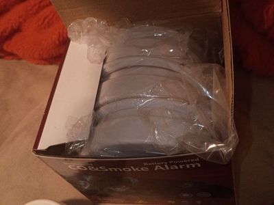 Smoke detector and carbon monoxide box of three