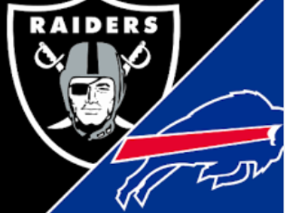 Lower Bowl Tickets: Bills at Raiders - Section 119, Row 21, Seats 11 & 12