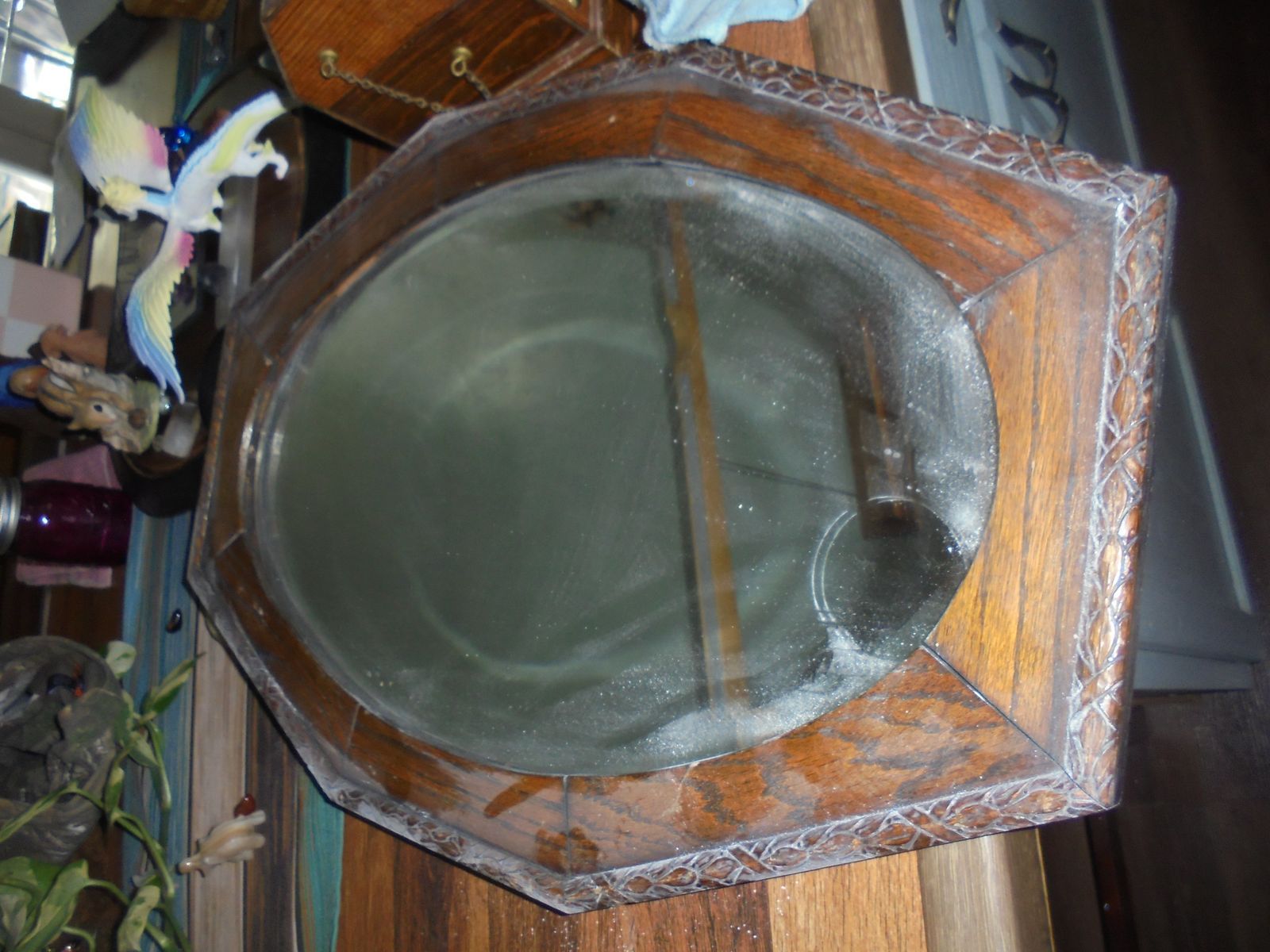 Antique Octogen Mirror