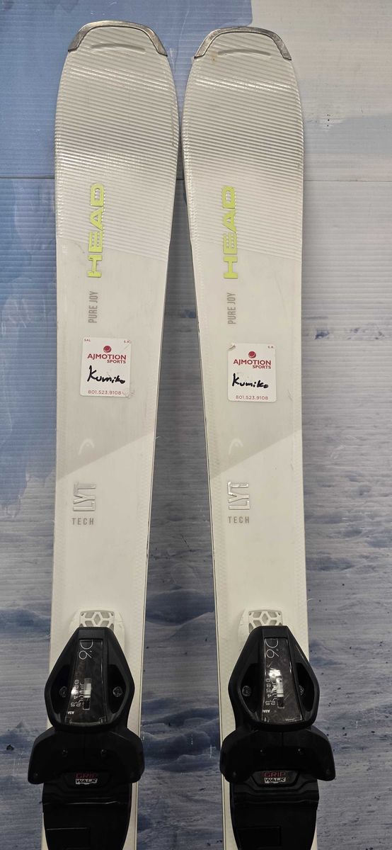 Used Head Pure Joy 143 Cm Skis w/ Tyrolia SLR 90 Bindings