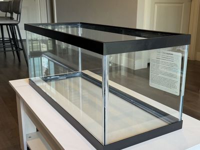 Aqueon 20 Long Black Glass Aquarium - 30-1/4"L x 12-1/2"W x 12-3/4"H
