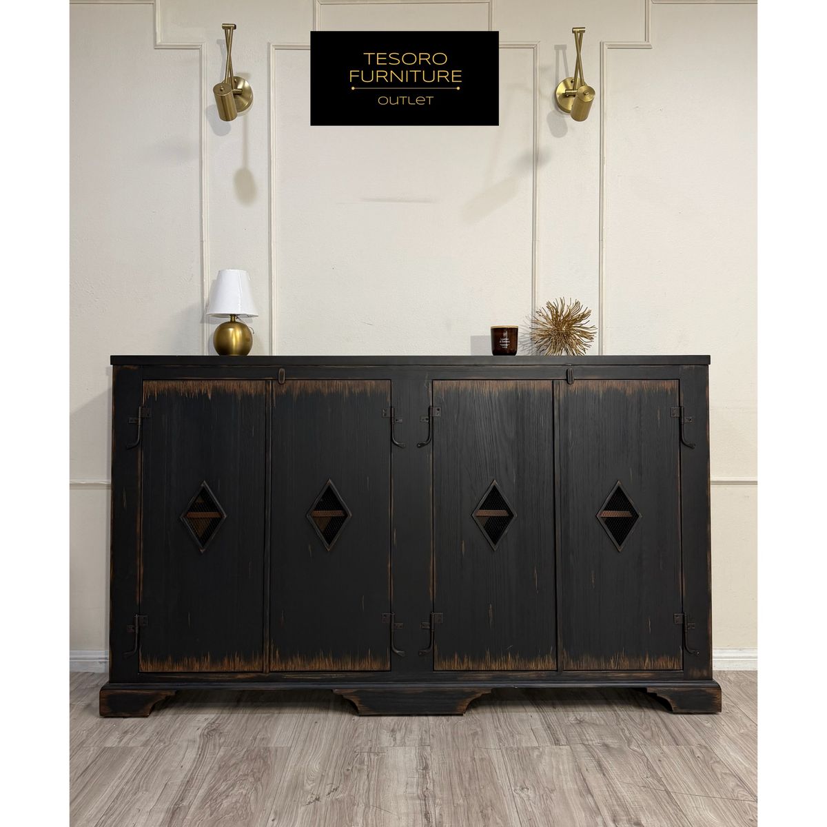 NEW FOUR HANDS CREDENZA WE OFFER DELIVERY