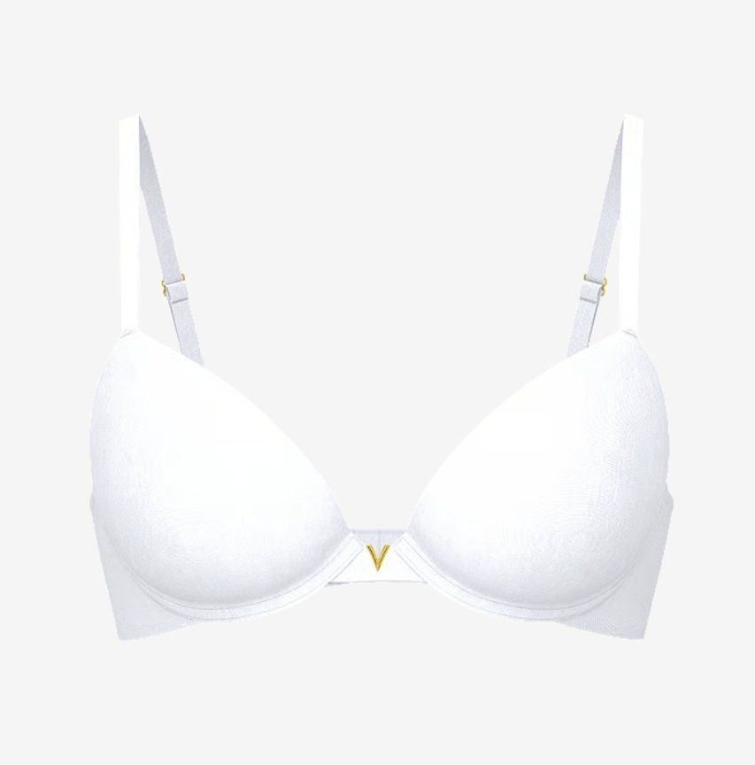 New! VICTORIA'S SECRET 44D LOVE CLOUD Smooth Push-Up Bra White Plunge