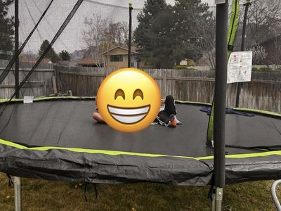 Trampoline with safety net