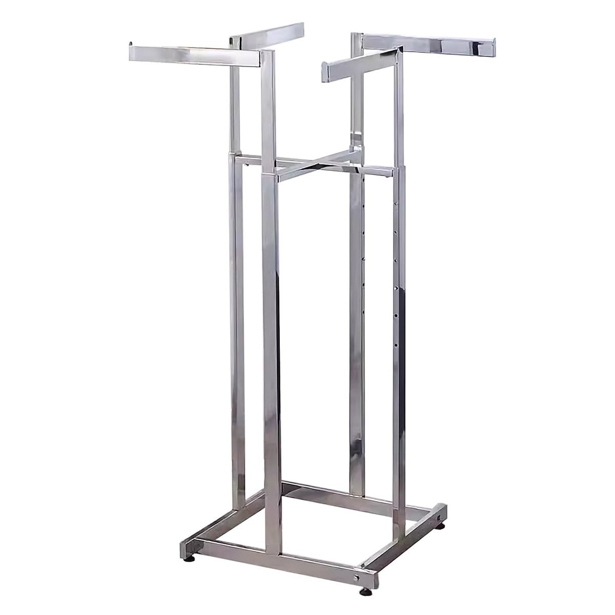 Floor standing heavy duty metal clothes rack