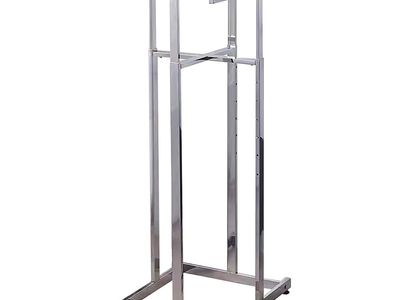 Floor standing heavy duty metal clothes rack