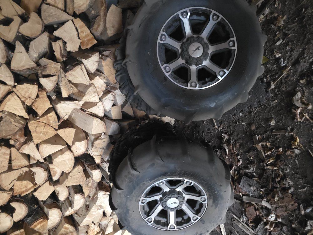utv paddle tires with rims with 4 mud tires
