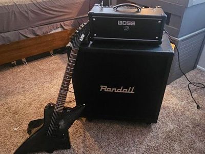 Randall RX412 200W 4x12 Guitar Speaker Cabinet - 8 Ohm, Black