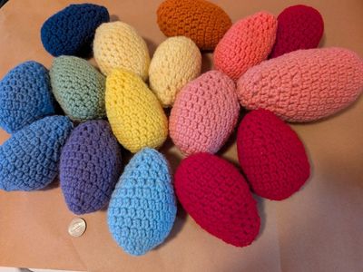 Crochet Easter Eggs $3 Each