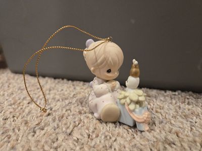 Precious Moments Porcelain Ornament "My True Love Gave To Me" #455989