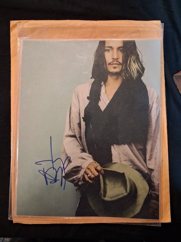 Johnny Depp Autograph Photo for Sale."