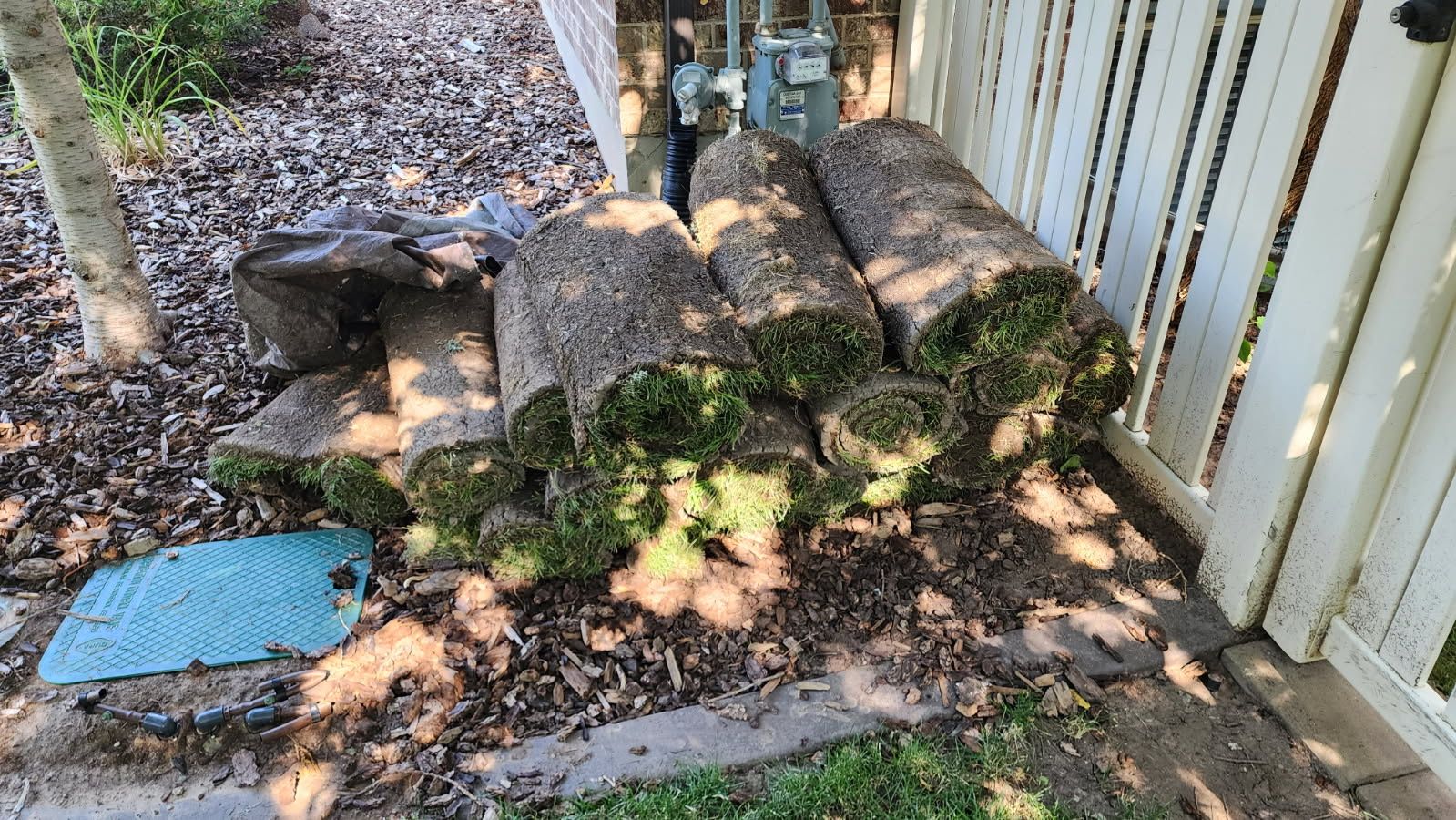 Left over sod from Bulldog Sod. 