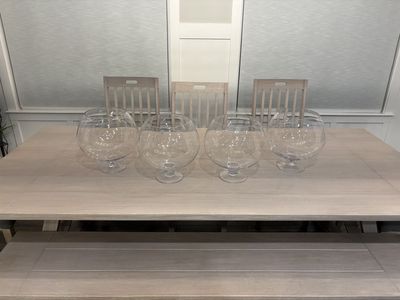 7 Large Glass Centerpiece Bowls – Elegant Décor