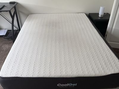 Full bed frame and mattress