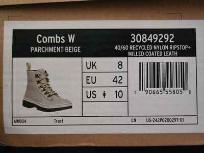 NEW. Dr Martens Combs (Parchment Beige)