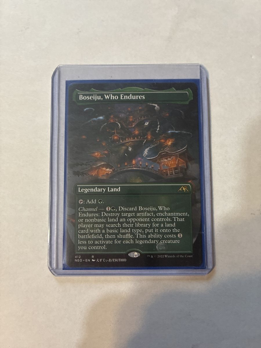 Magic: The Gathering Boseiju, Who Endures Legendary Land MTG Card NEO Japanese Alt Art NM/M