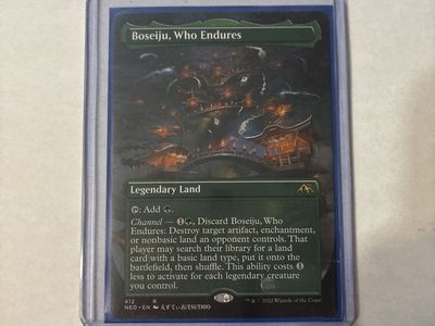 Magic: The Gathering Boseiju, Who Endures Legendary Land MTG Card NEO Japanese Alt Art NM/M