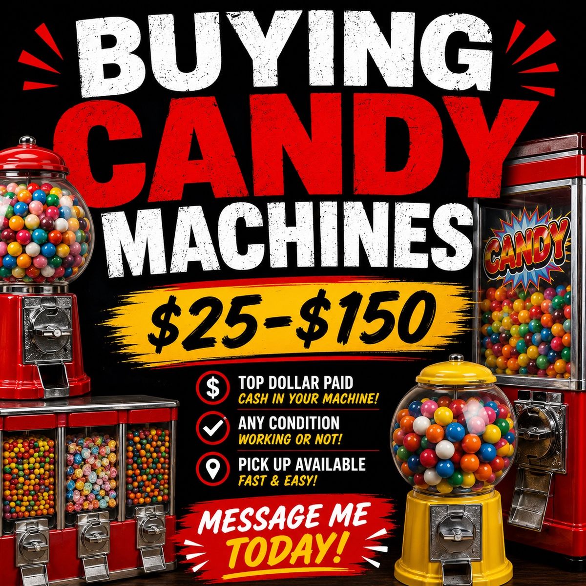 Buying Candy Machines ISO