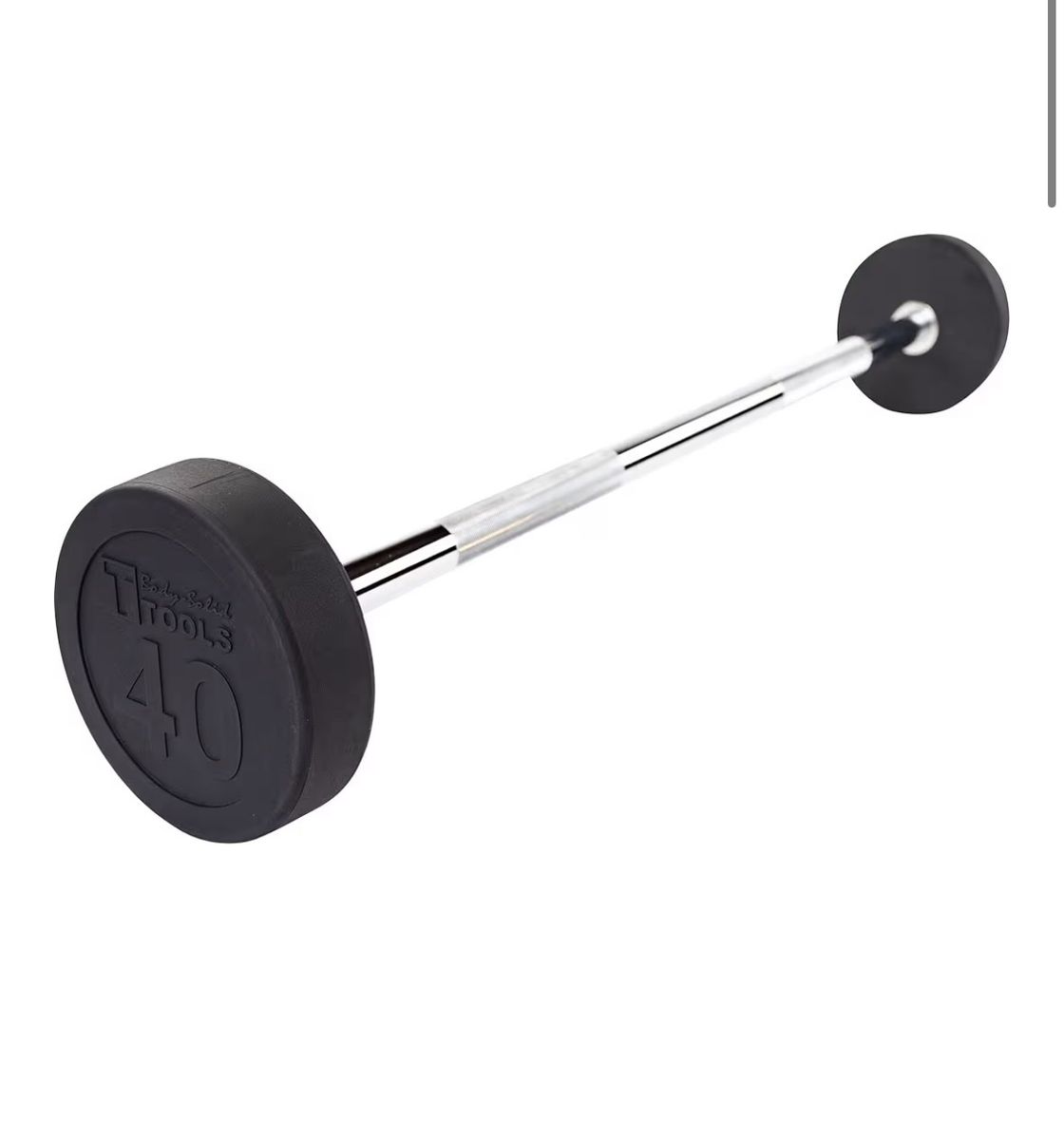 Body-Solid Tools 40 lb. Fixed Weight Straight Barbell with Pad