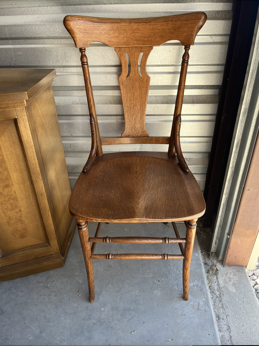 Antique Oak Side Chair