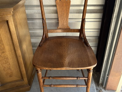 Antique Oak Side Chair