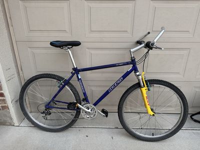 KHS Descent True Temper Mountain Bike Blue Yellow RST Suspension