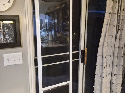 Doggie door for sliding glass door
White Frame