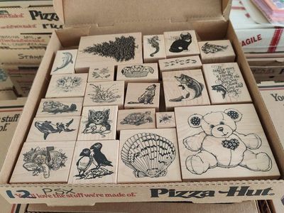 Box #12 of 65, New, old stock rubber stamps, designed mainly for people that like to make their own greeting cards.