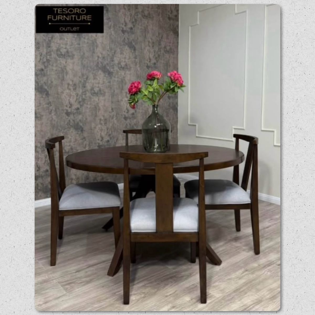 MODERN ROUND DINING SET FREE DELIVERY
