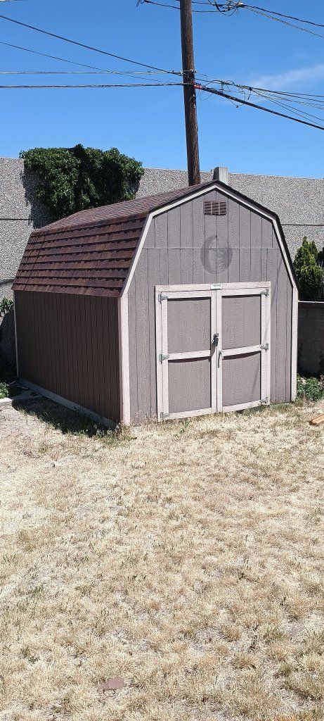 TUFF SHED Outdoor Storage Shed - Gambrel Roof, Double Doors, Spacious Storage 16L×10W feet 10H feet high