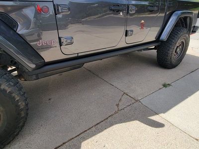 OEM Rubicon Rock Sliders | Fits ALL 2020-2026 Jeep Gladiator JT | Complete w/ Hardware