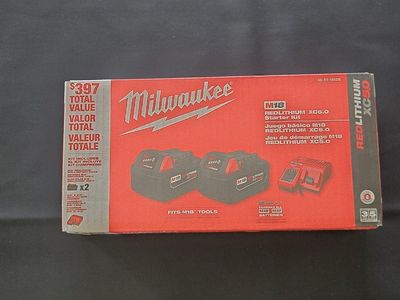 milwaukee 5.0 batteries plus charger