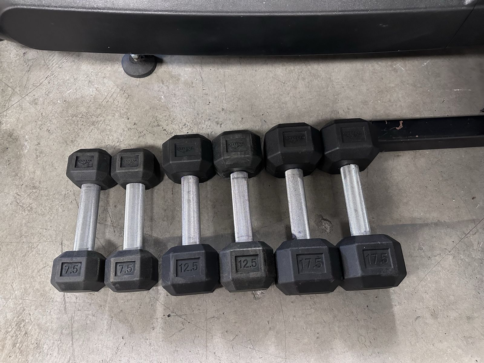 Wasatch Rubber Hex Dumbbells Pairs