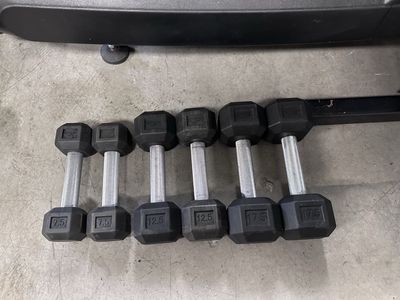Wasatch Rubber Hex Dumbbells Pairs