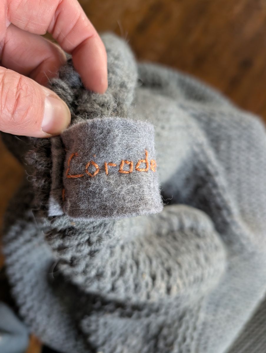 Charcoal grey wool knit bean bag chairs