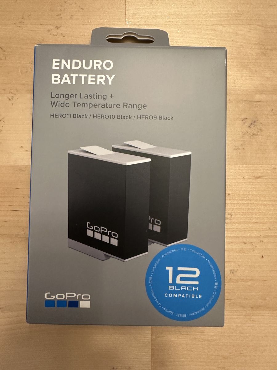 GoPro Enduro Battery two batteries pair Hero 12 black hero 11 hero 10 hero 9 New